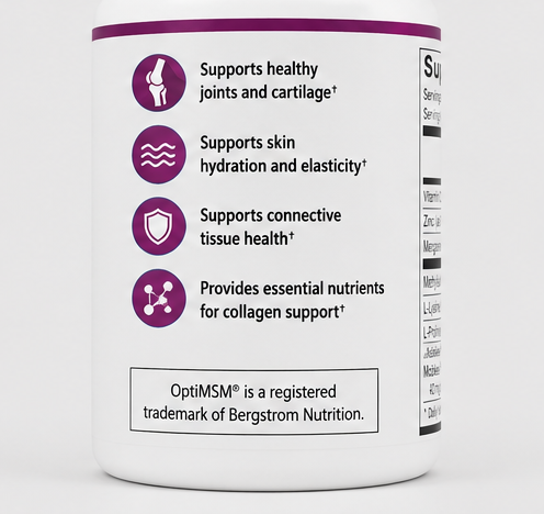 Ortho Molecular Products Collagen Factors 60 Capsules – front label view