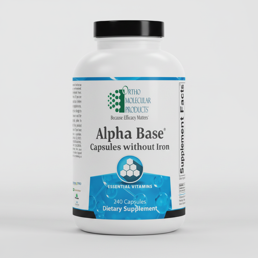 Ortho Molecular Products Alpha Base without Iron 240 Capsules