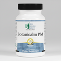 Supplement bottle labeled 'Botanicalm PM' by Ortho Molecular Products on a white background
