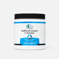Container of Buffered Lemon C Powder by Ortho Molecular Products on a white background