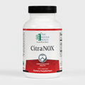 Supplement bottle labeled 'CitraNOX' by Ortho Molecular Products on a white background