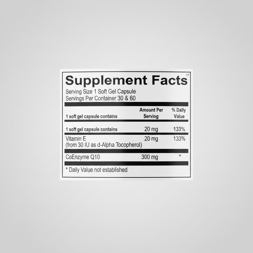 Ortho Molecular Products CoQ-10 300 mg 30 SoftGel Capsules