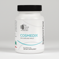 Cosmedix dietary supplement bottle with Ortho Molecular Products branding on a white background