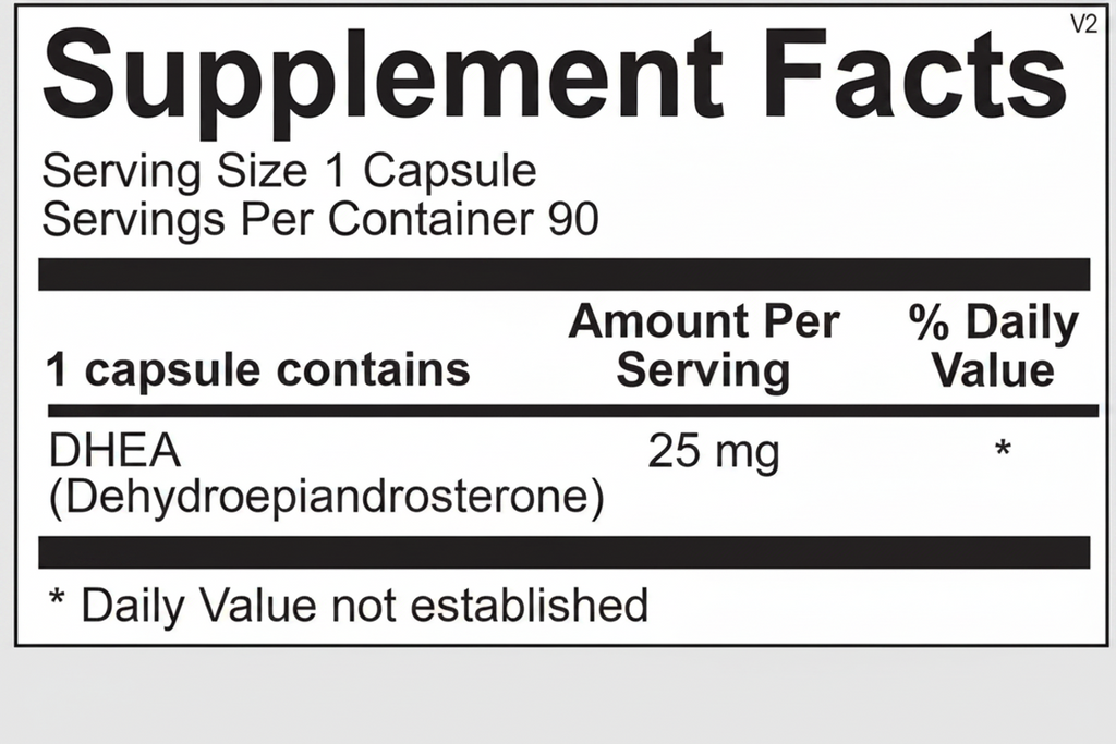 Ortho Molecular Products DHEA 25 mg 90 Capsules