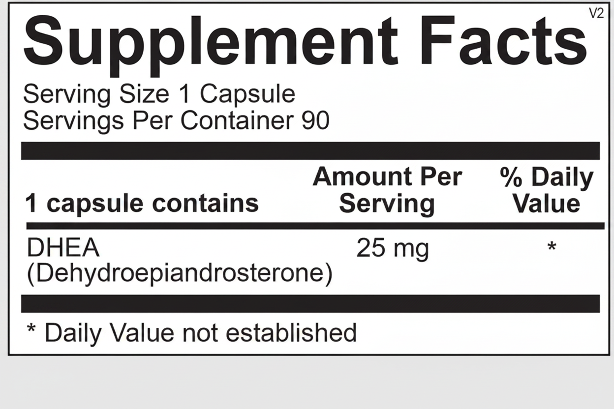 Ortho Molecular Products DHEA 25 mg 90 Capsules
