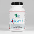 Bottle of Ortho Molecular Products Diaxinol dietary supplement on a white background