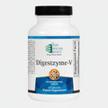 Supplement bottle labeled 'Digestzyme-V' by Ortho Molecular Products on a white background