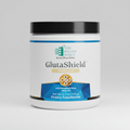 Ortho Molecular Products GlutaShield Vanilla dietary supplement jar on a white background
