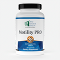 Supplement bottle labeled 'Motility PRO' by Ortho Molecular Products on a white background