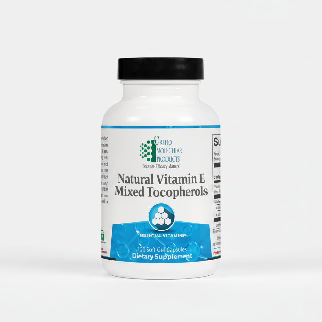 Ortho Molecular Products Natural Vitamin E Mixed 120 Softgels