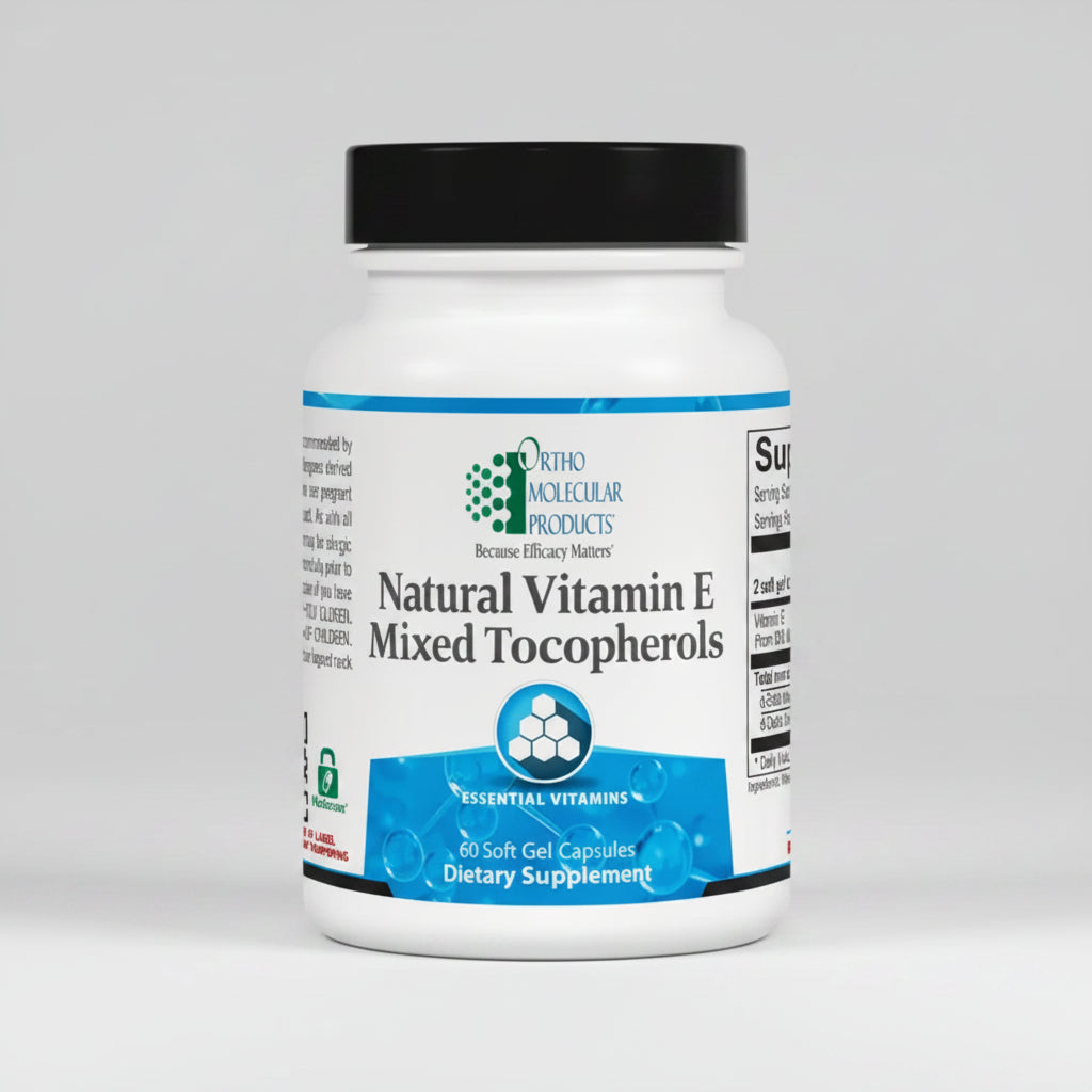 Ortho Molecular Products Natural Vitamin E Mixed 60 Softgels