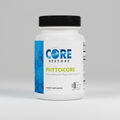 Supplement bottle labeled 'CORE RESTORE Phytocore' on a white background