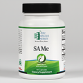 Supplement bottle labeled 'SA Me' by Ortho Molecular Products on a white background
