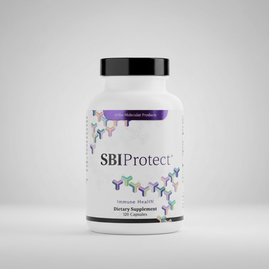 SBI Protect dietary supplement bottle on a white background