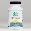 Thyrotain dietary supplement bottle with Ortho Molecular Products label on a white background