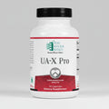 Supplement bottle labeled 'UA-X Pro' by Ortho Molecular Products on a white background