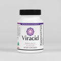 Viracid dietary supplement bottle with Ortho Molecular Products branding on a white background