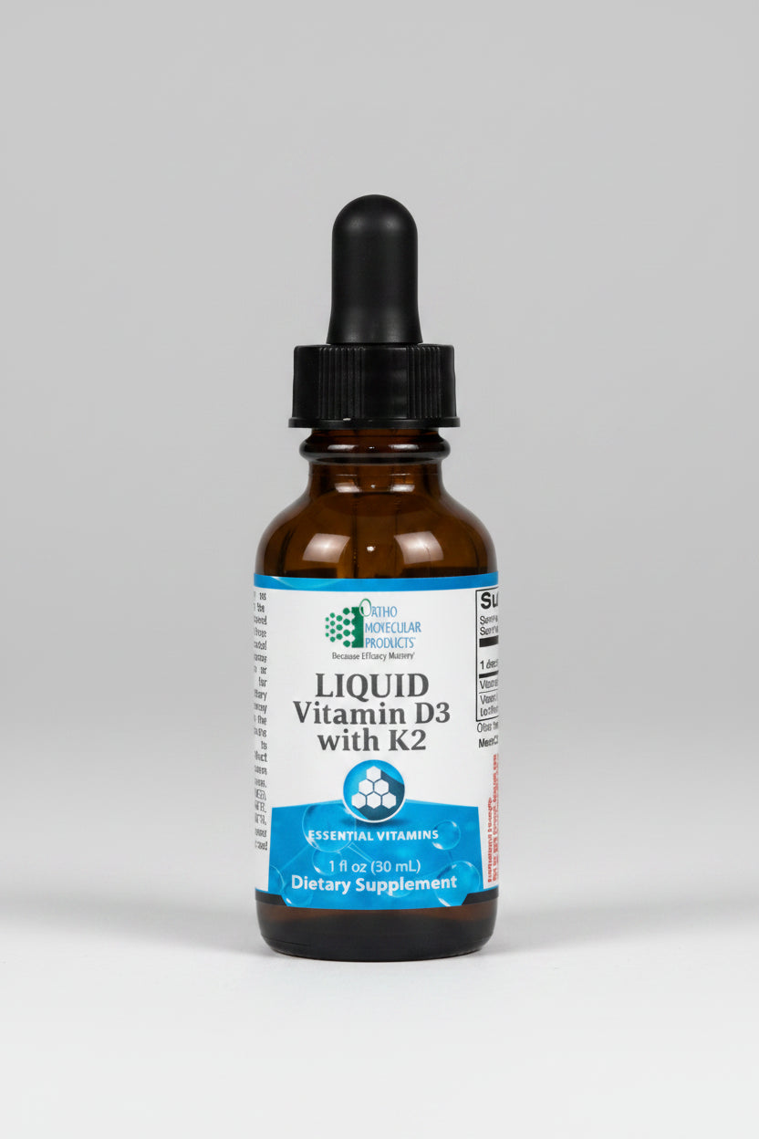 Ortho Molecular Products Vitamin D3 with K2 Liquid 1 OZ