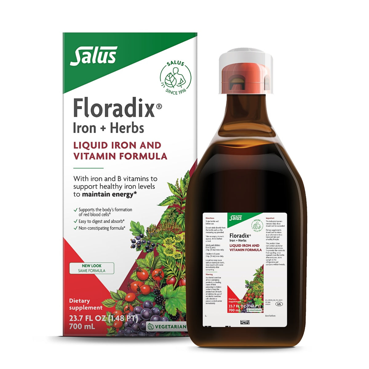 Floradix Iron & Herbs - 23 oz - front package image