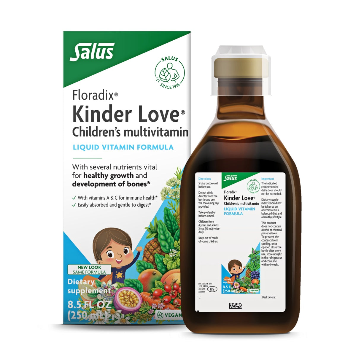 Floradix Kinder Love® Gluten-Free Children's Multivitamin - 8.5 oz - front package image