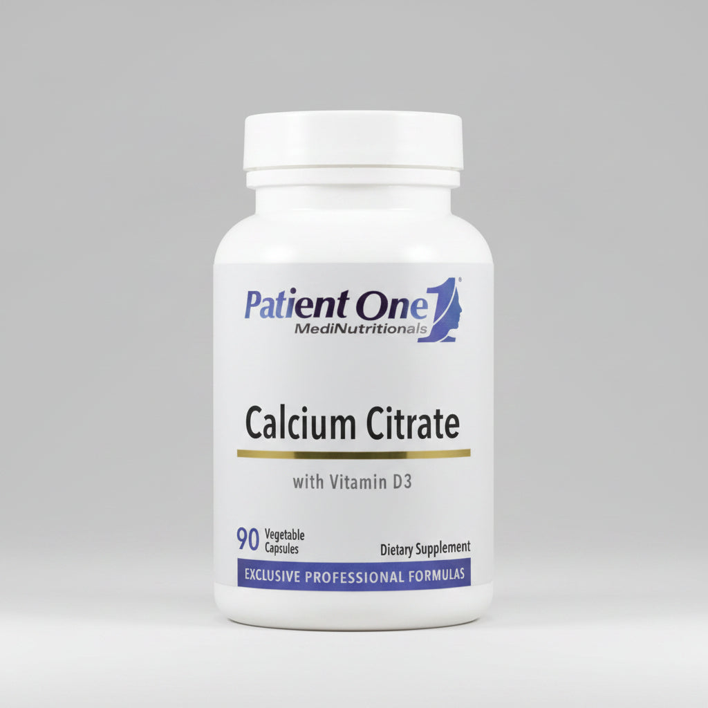 Patient One Calcium Citrate + Vit D3 90 Vegetable Capsules