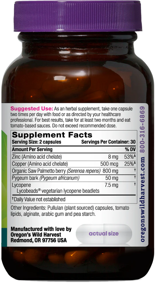 Oregon's Wild Harvest Prostate Health 60 Capsules