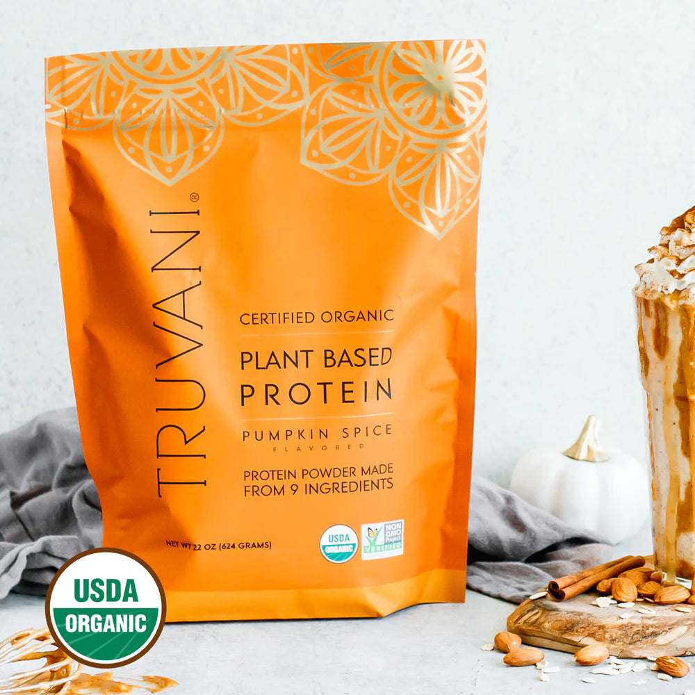 Truvani Pumpkin Spice Plant Protein Powder 20 Servings