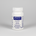 White supplement bottle labeled 'pure encapsulations 5-HTP 100 mg' on a white background