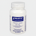 Supplement bottle labeled 'pure encapsulations 7-Keto DHEA 50 mg' on a white background