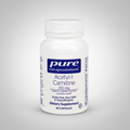 Supplement bottle labeled 'pure encapsulations Acetyl-L-Carnitine' on a white background