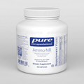 White supplement container labeled 'pure encapsulations Amino-NR' on a white background