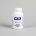 White supplement bottle labeled 'pure encapsulations' on a white background