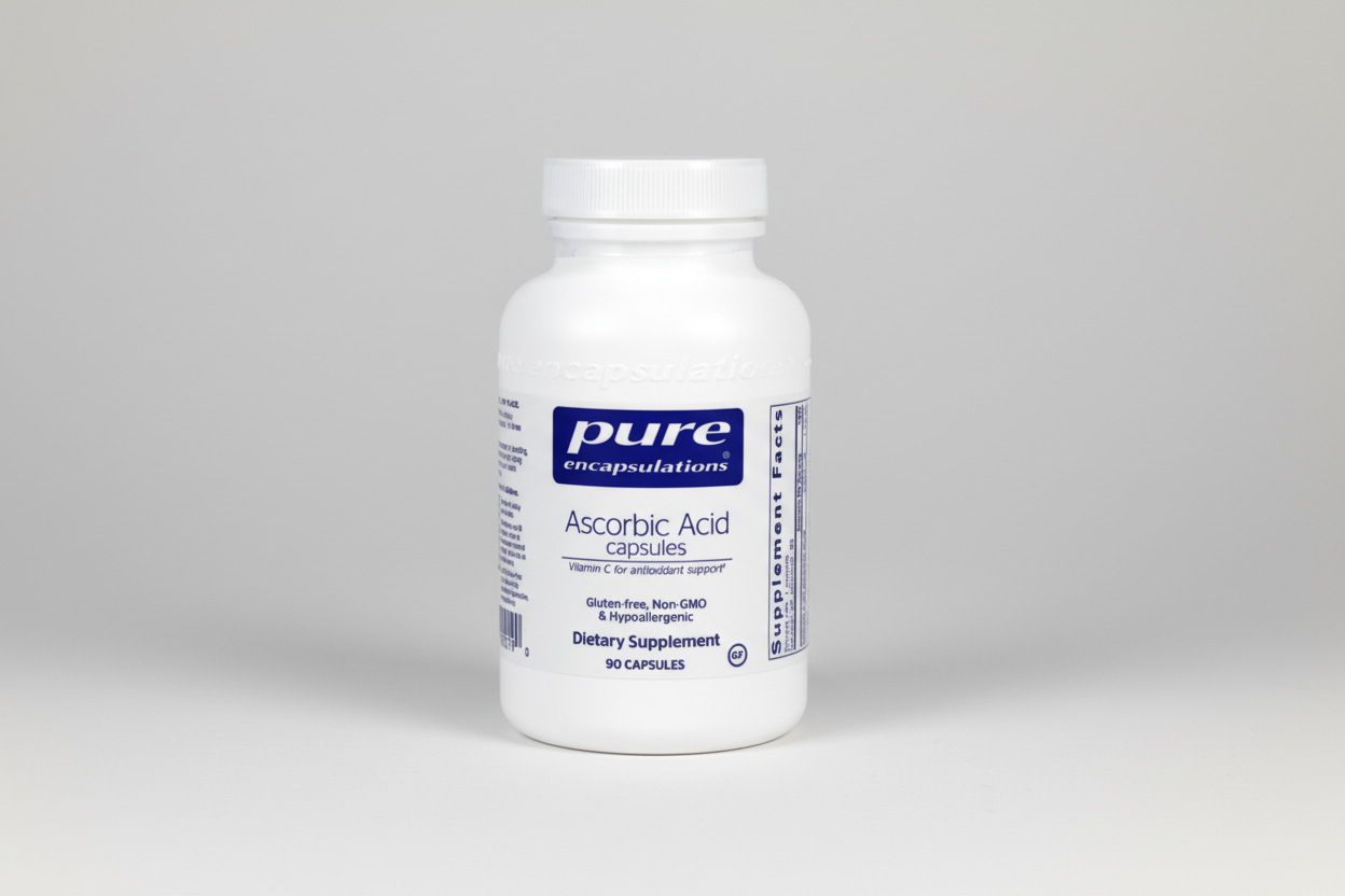 Pure Encapsulations Ascorbic Acid - 90 vcaps
