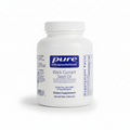 White container of pure encapsulations Black Currant Seed Oil supplement on a white background
