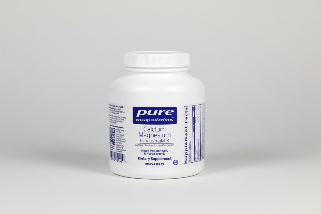 Pure Encapsulations Calcium Magnesium (citrate/malate) - 180 Capsules