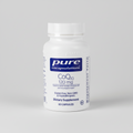 Supplement bottle labeled 'pure encapsulations CoQ10 120 mg' on a white background
