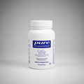 Supplement bottle labeled 'pure encapsulations COQ10 500 mg' on a white background