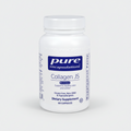 Supplement bottle labeled 'pure encapsulations Collagen JS' on a white background