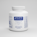 White supplement bottle labeled 'pure encapsulations Colostrum' on a white background