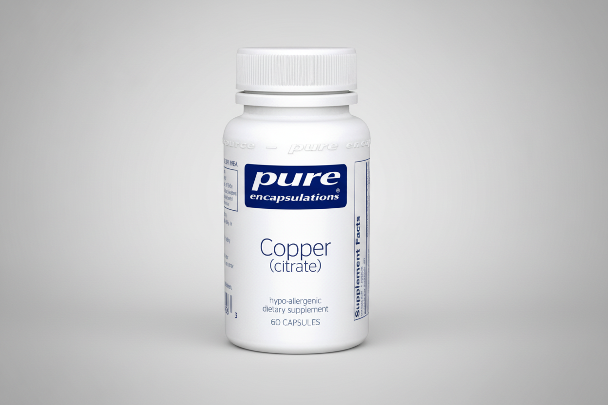 Pure Encapsulations Copper (citrate) - 60 Capsules