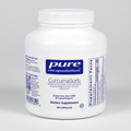 White supplement bottle labeled 'pure encapsulations CurumaSorb' on a white background