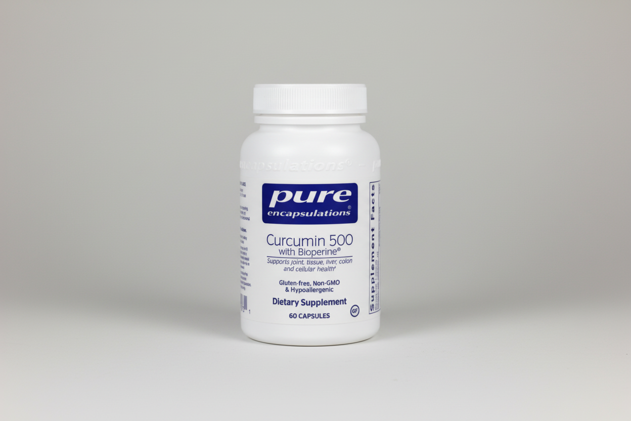Pure Encapsulations Curcumin 500 with Bioperine - 60 Capsules