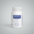 Supplement bottle labeled 'pure encapsulations DHEA 5 mg' on a white background