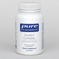Supplement bottle labeled 'pure encapsulations Inositol Complex' on a white background