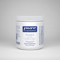 Jar of pure encapsulations Inositol powder on a white background