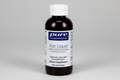 Bottle of Pure Encapsulations Iron Liquid supplement on a white background