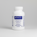 White supplement bottle labeled 'pure encapsulations L-Arginine' on a white background