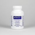 White supplement bottle labeled 'pure encapsulations' on a white background