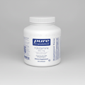 White supplement bottle labeled 'pure encapsulations' on a white background