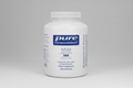 White container of pure encapsulations MSM capsules on a white background